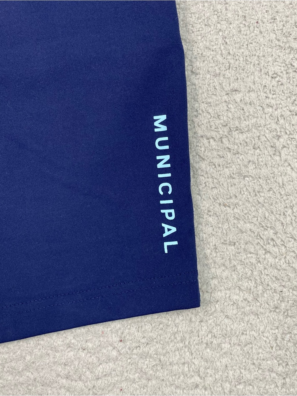 MUNICIPAL Gym Chino Shorts Mens Size L Sport Utility Gear Blue Athletic Workout - Picture 7 of 9